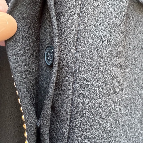 Rachel Rachel Roy Black Sleeveless Jumpsuit Gold Stud Trim Straight Leg Sz 2 NWT - Picture 11 of 16